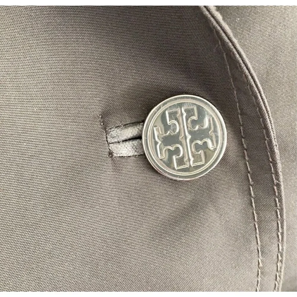 Tory Burch Gray Lightweight Trench Coat